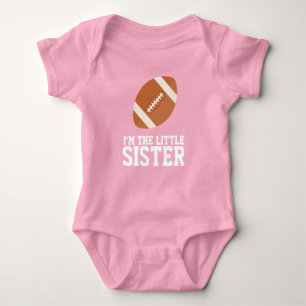 "Ik ben de kleine zus" Voetbalshirt Nummer Romper
