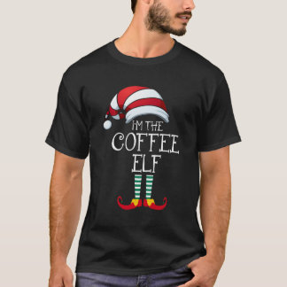 Ik ben de koffie Elf familie bijpassend kerstcadea T-shirt