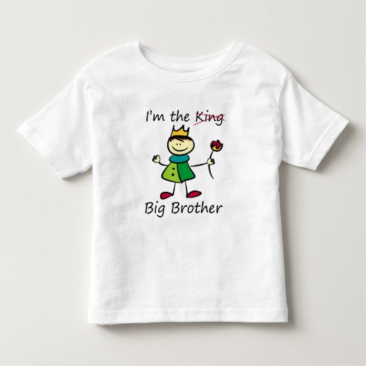 Ik ben de koning - Big Brother Kinder Shirts (Voorkant)