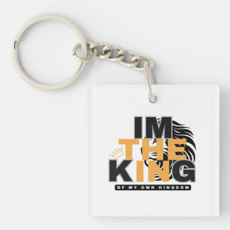 IK BEN DE KONING VAN MIJN EIGEN KONINKRIJK POSITIE SLEUTELHANGER