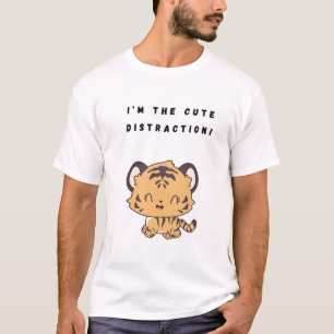 Ik ben de leuke afleiding! t-shirt