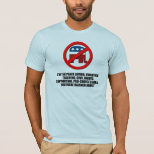 Ik ben de liberaal waar je voor gewaarschuwd werd t-shirt
