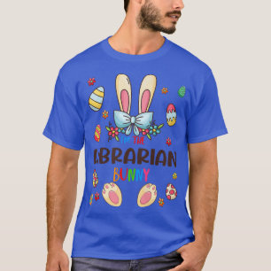 Ik ben de Librarian Bunny Easter Day Matching Fami T-shirt