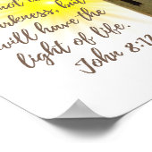 Ik ben de Lichte John 8:12 met Light House Poster (Hoek)