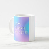 Ik ben de liefde van mijn leven koffiemok (Voorkant links)
