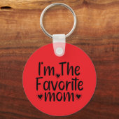 Ik ben de lievelingsmoeder sleutelhanger (Voorkant)