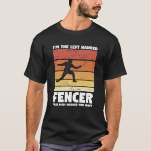 Ik ben de linker handbediende encer die je moeder t-shirt