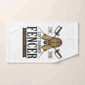 Ik ben de linkse Fencer Funny Southpaw Fencing Handdoek (Handdoek)