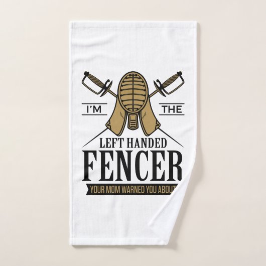 Ik ben de linkse Fencer Funny Southpaw Fencing Handdoek (Handdoek)