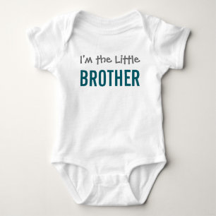 Ik ben de Little Brother moderne donkere thee Boy' Romper