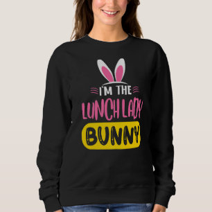 Ik ben de Lunch Lady Bunny Rabbit Ears Cangy Eas Trui