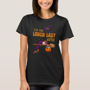 Ik ben de Lunch Lady Witch Funny Cary Hallo T-shirt