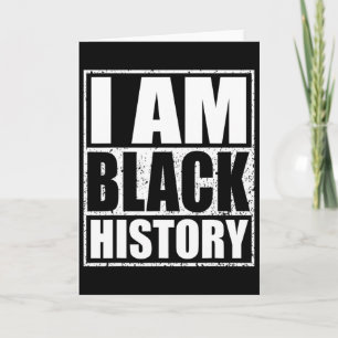 Ik ben de maand van de zwarte geschiedenis Afro-Am Kaart