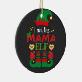 Ik ben de Mama Elf Keramisch Ornament (Rechts)