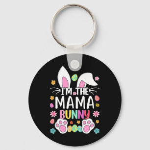 Ik ben de mama konijn knuffel Pasen konijn oren mo Sleutelhanger