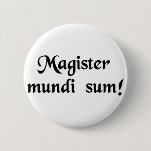 Ik ben de meester van het universum! ronde button 5,7 cm