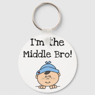 Ik ben de Midden-Bro Tshirts en Gifts Sleutelhanger