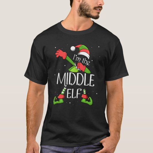 Ik ben de Midden-Elf die kerstman verdient T-shirt (Voorkant)