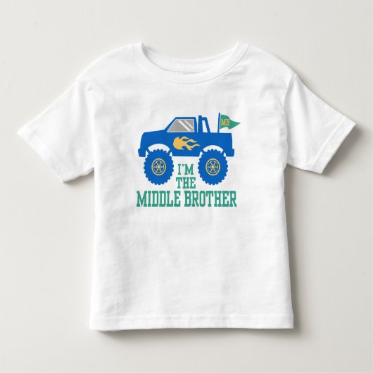 Ik ben de Middenbroer Monster Truck Kinder Shirts (Voorkant)