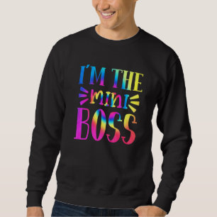 Ik ben de mini Boss Tie Dye Grafisch terug naar sc Trui