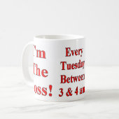 Ik ben de Mok van de Boss Coffee (Voorkant links)