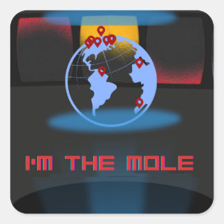 Ik ben de Mol Vierkante Sticker