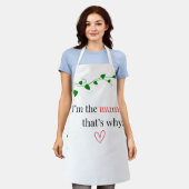 Ik ben de mummie, daarom! Schort (Gedragen)