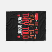 Ik ben de Nail Tech Fleece Deken (Voorkant (Horizontaal))