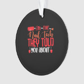 Ik ben de Nail Tech Ornament (voorkant)