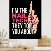 Ik ben de Nail Tech Poster (Keuken)