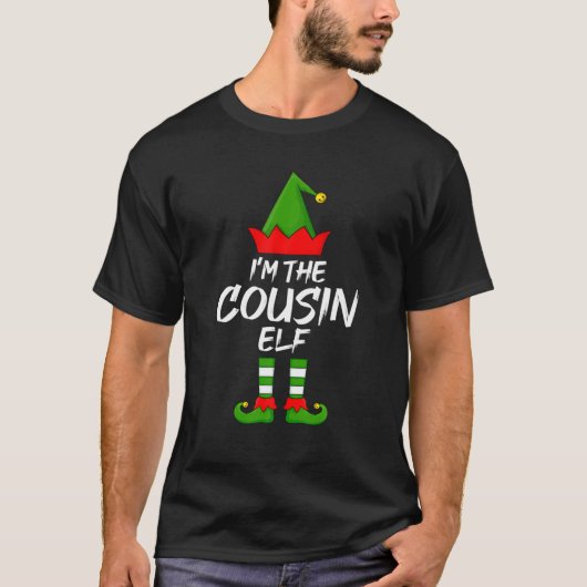 Ik ben de neef Elf Funny Matching Family Elf Chris T-shirt (Voorkant)