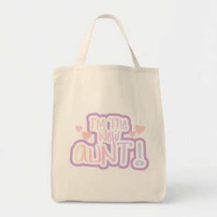 Ik ben de nieuwe tante - Shades of Pink Tote Bag