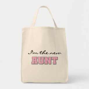 Ik ben de nieuwe tante tshirts en geschenken tote bag