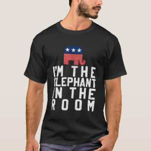 Ik ben de olifant in de kamer Republikeinen T-shirt