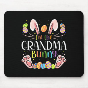 Ik ben de oma Bunny Matching Family Easter Party Muismat