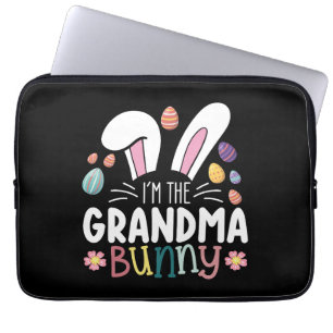 Ik ben de oma Bunny Paasfamilie Matching Laptop Sleeve