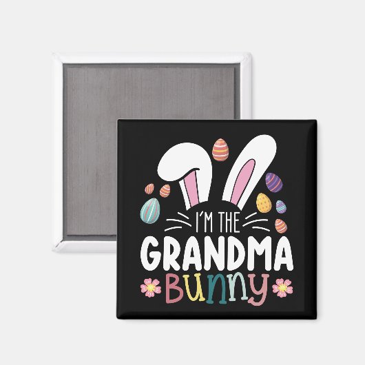 Ik ben de oma Bunny Paasfamilie Matching Magneet (Voorkant / Achterkant)