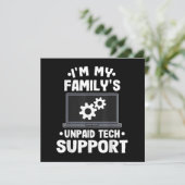 Ik ben de onbetaalde computer van mijn familie voo save the date (Staand voorkant)