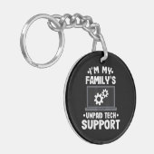 Ik ben de onbetaalde computer van mijn familie voo sleutelhanger (Voorkant Links)