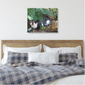 Ik ben de onzichtbare kat canvas afdruk (Insitu (Slaapkamer))