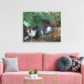 Ik ben de onzichtbare kat canvas afdruk (Insitu (Woonkamer))