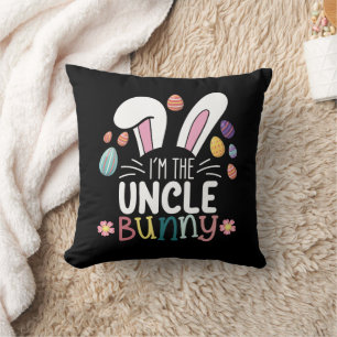 Ik ben de oom Bunny Paasfamilie Matching Kussen