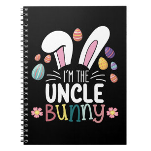 Ik ben de oom Bunny Paasfamilie Matching Notitieboek