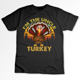 Ik ben de oom kalkoen familie bij elkaar passende t-shirt