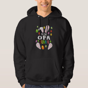 Ik ben de Opa Bunny Funny Matching Family Ea Hoodie