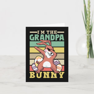 Ik ben de opa Bunny Gezegden Happy Egg Paasgras Kaart