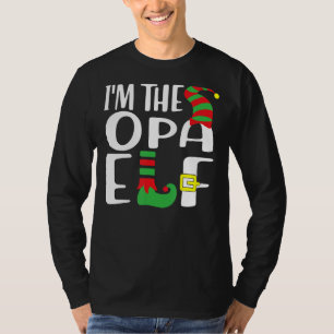 Ik ben de Opa Elf Family Matching Group Kerstmis T-shirt