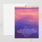 Ik ben de opstanding | Bijbelvers Custom Easter Briefkaart (Voorkant / Achterkant)