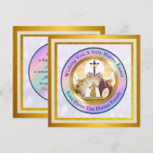 Ik ben de opstanding en het leven kerstkaart kaart (Voorkant / Achterkant)