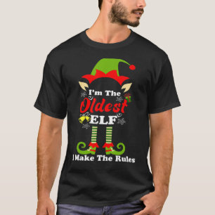 Ik ben de oudste Elf die ik de Regels Familie aanp T-shirt